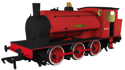 16” Hunslet "Primrose No. 2", NCB red with stovepipe chimney, No. 3715 (as preserved at Embsay in the 1970s) - Steam Tank Locomotive