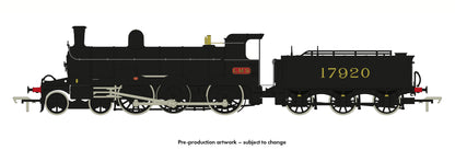 Highland Railways Jones Goods 4-6-0 Steam Locomotive No.17920, LMS unlined black (early) DCC Sound