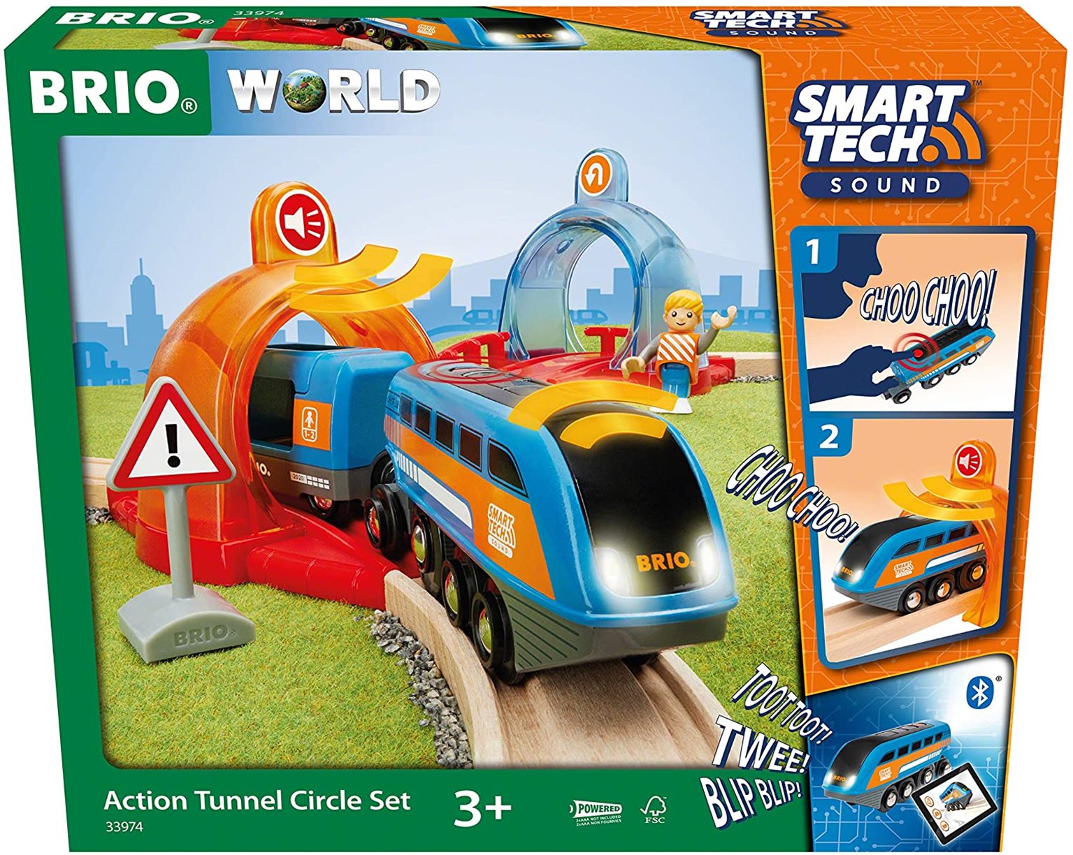 Brio World Smart Tech Sound - Action Tunnel Circle Set