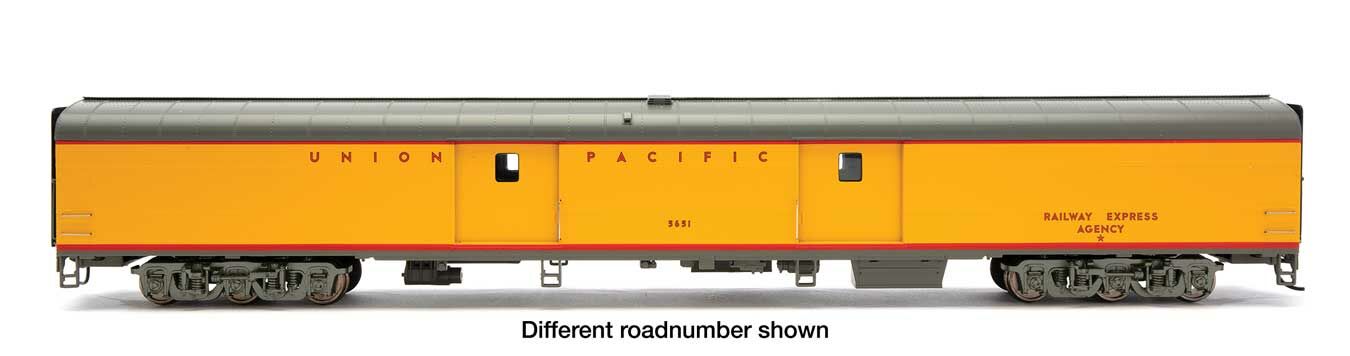 85' American Car & Foundry Baggage Car -- Union Pacific(R) - Standard w/Decals (yellow, gray, red)