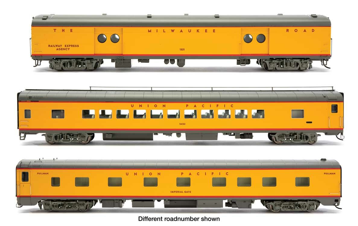 Holiday Season City of San Francisco Consist Expansion Set -- Standard w/Decals - MILW Express, UP(R) Coach - UP 4-4-2 Sleeper