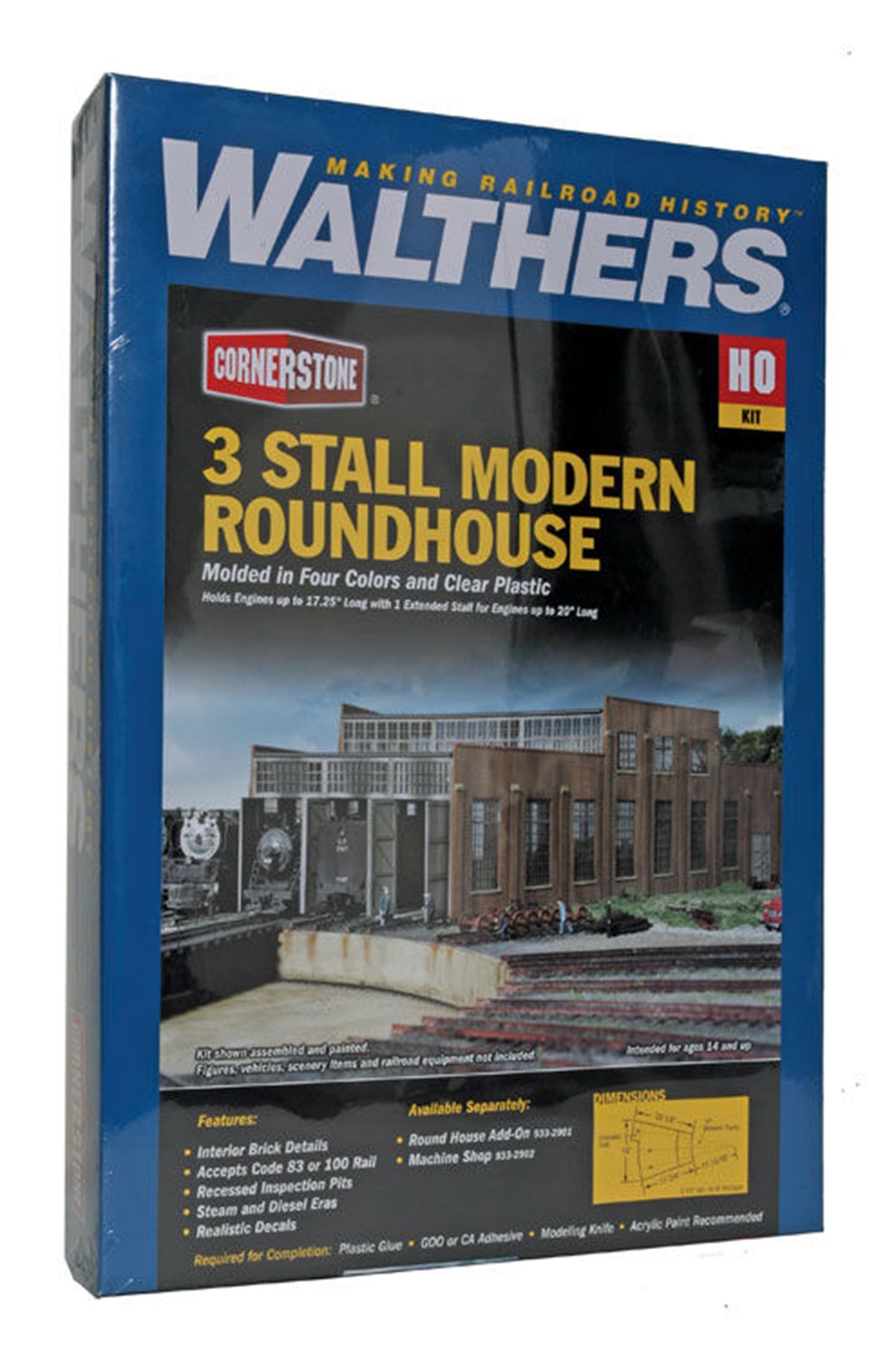 3 Stall Modern Roundhouse Kit