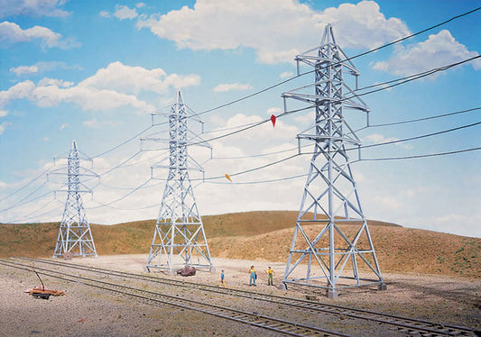 High Voltage Transmission Towers (4) Kit