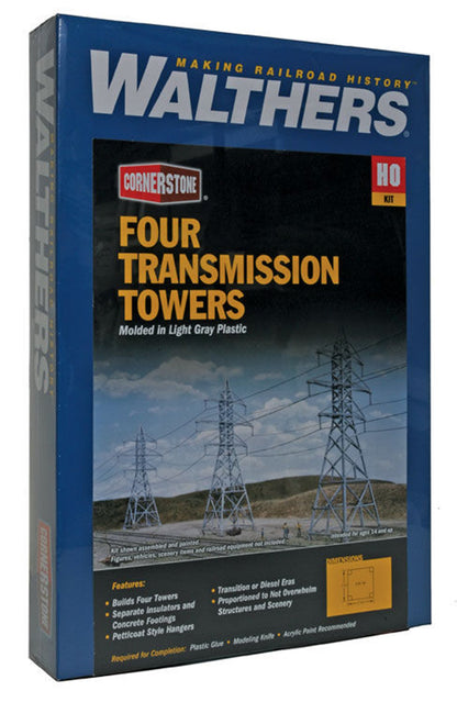 High Voltage Transmission Towers (4) Kit