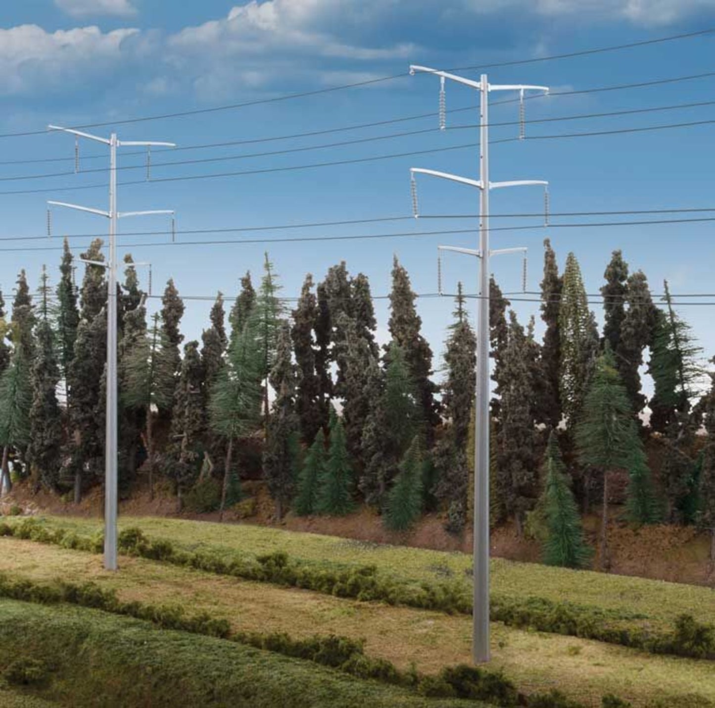 Modern High Voltage Transmission Towers Kit