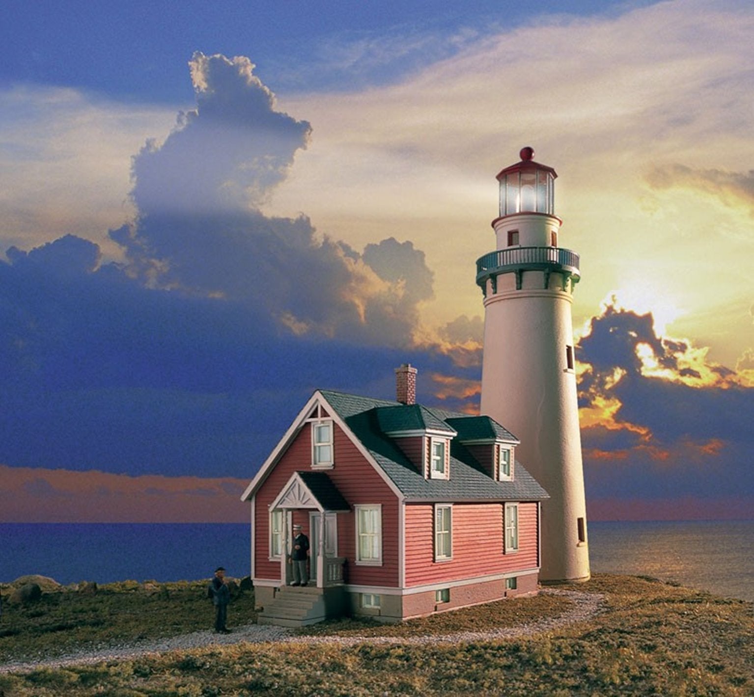 Walthers 933-3663 Rocky Point Lighthouse Kit – Rails