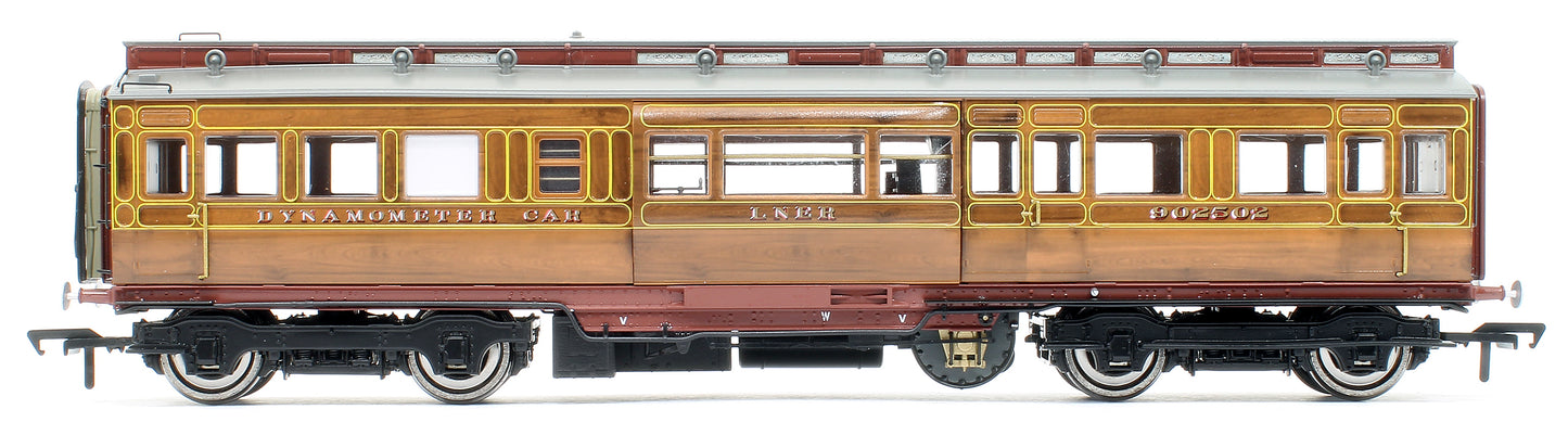 LNER Dynamometer Car No. 902502, post-1946 LNER teak with lining.