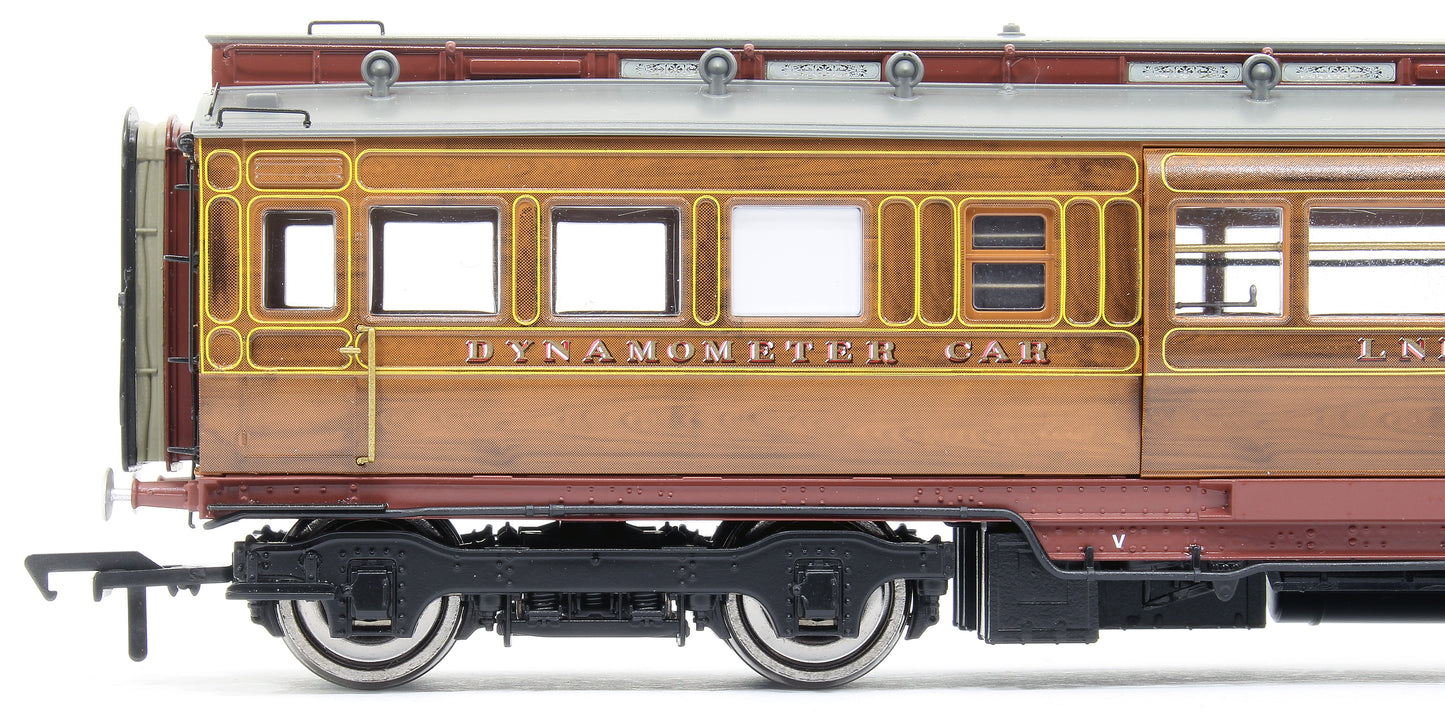 LNER Dynamometer Car No. 902502, post-1946 LNER teak with lining.