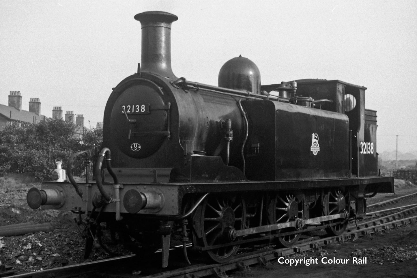 LBSCR Stroudley ‘E1’ 0-6-0T No. 32138 BR Unlined Black (Early Emblem) - Steam Tank Locomotive