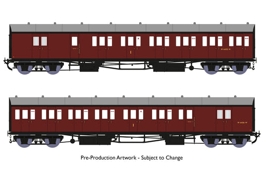 Dia E140 B Set - No.W6455W & W6456W BR Maroon