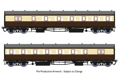 Dia E140 B Set - No.W6999 & W7000 BR(W) Chocolate and Cream Livery (Late 1940s)