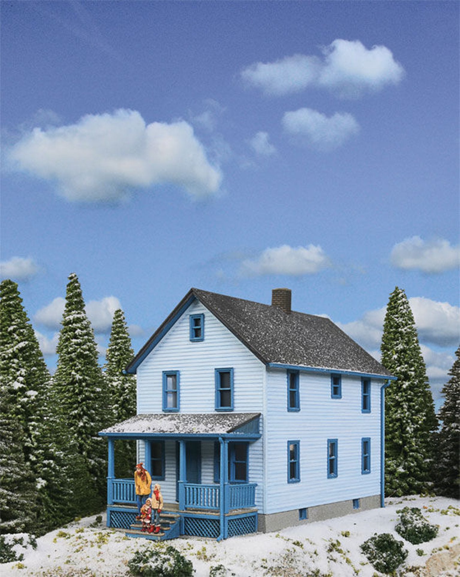 Two Story Frame House Kit