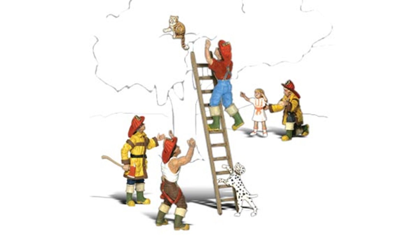 Scenic Accents - Firemen to the Rescue - HO Scale