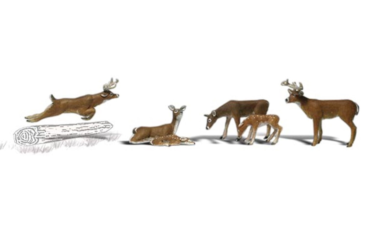 Scenic Accents - Deers - HO Scale