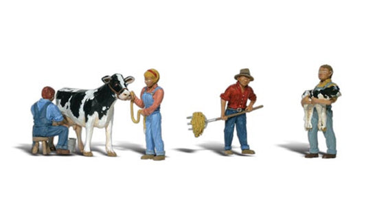 Scenic Accents - Dairy Farmers - HO Scale