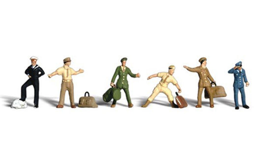 Scenic Accents - Uniformed Travelers - HO Scale