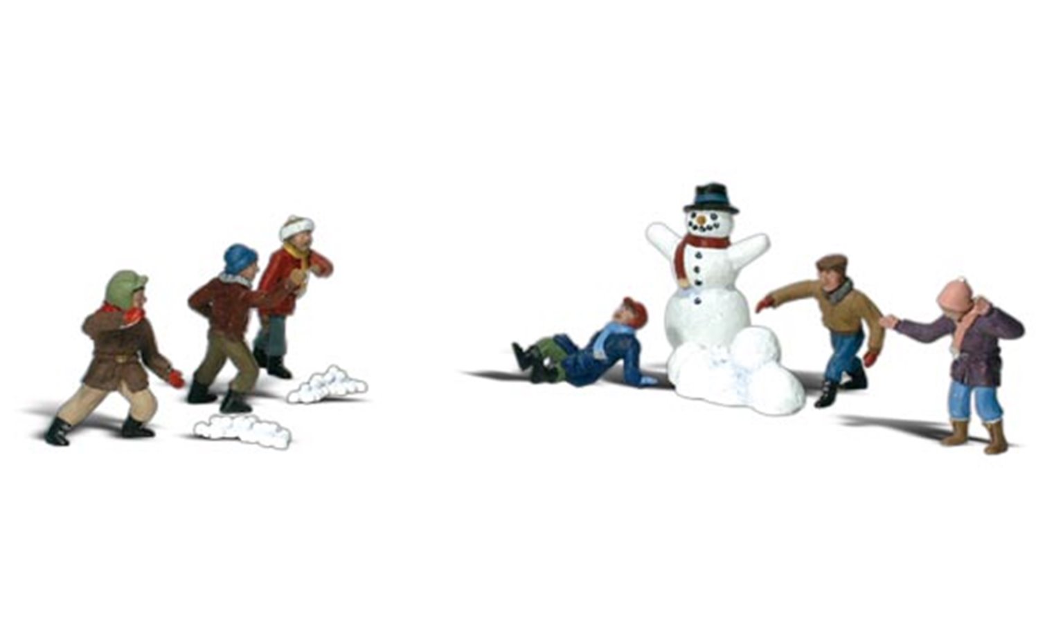 Scenic Accents - Snowball Fight - HO Scale