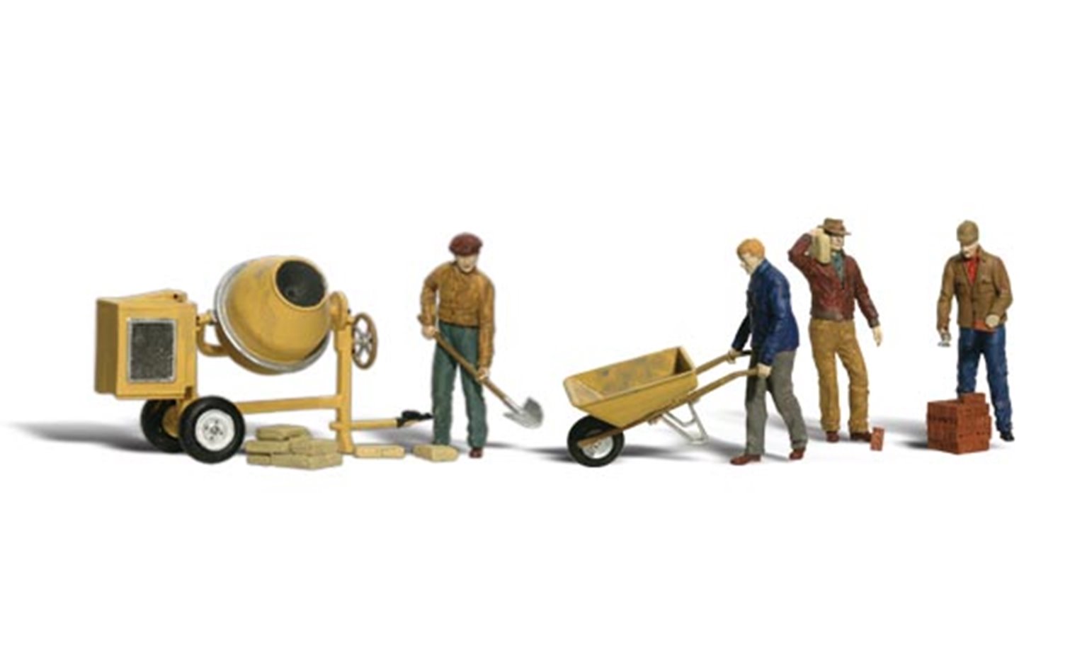 Scenic Accents - Masonry Workers - HO Scale