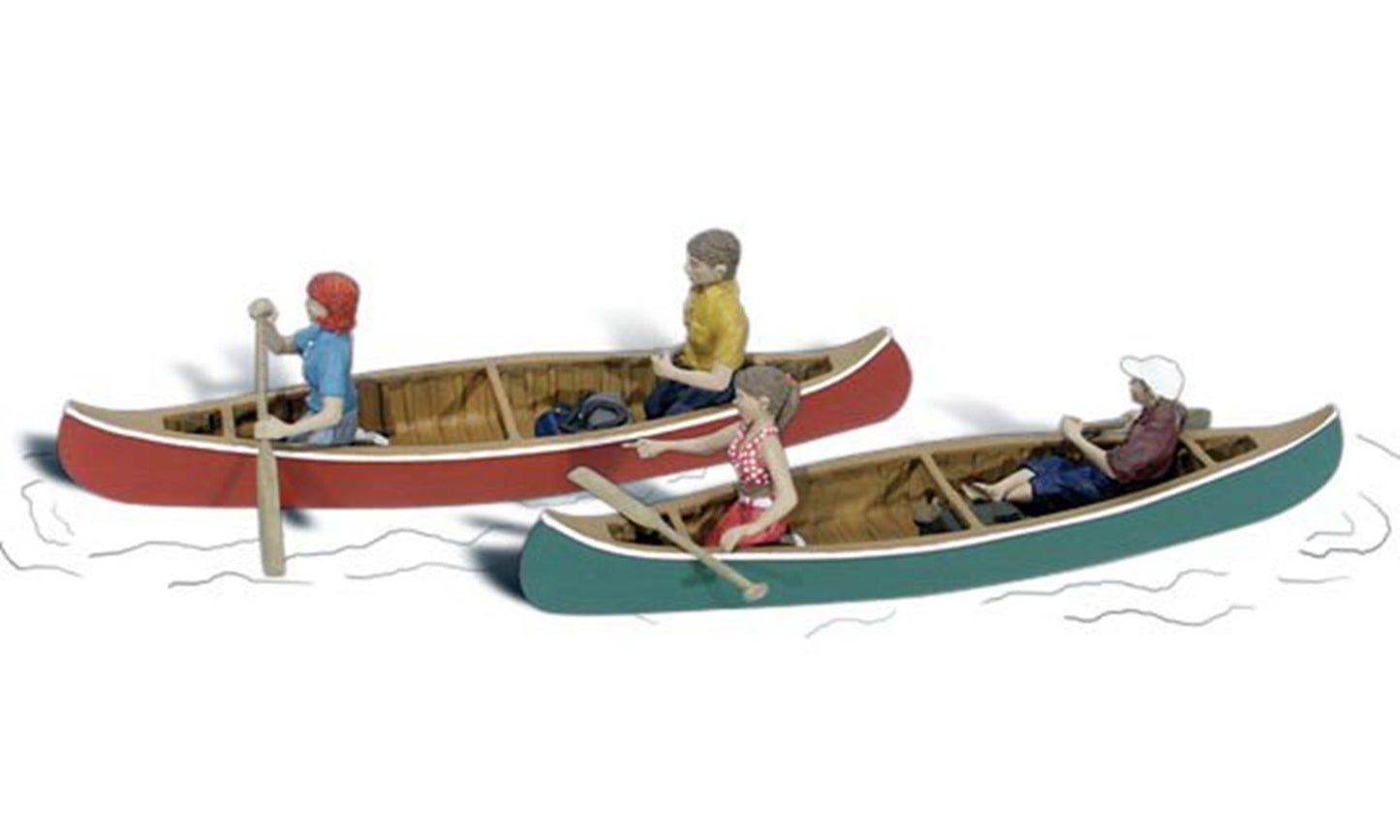 Canoers - HO Scale