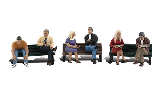 Scenic Accents - People on Benches - HO Scale