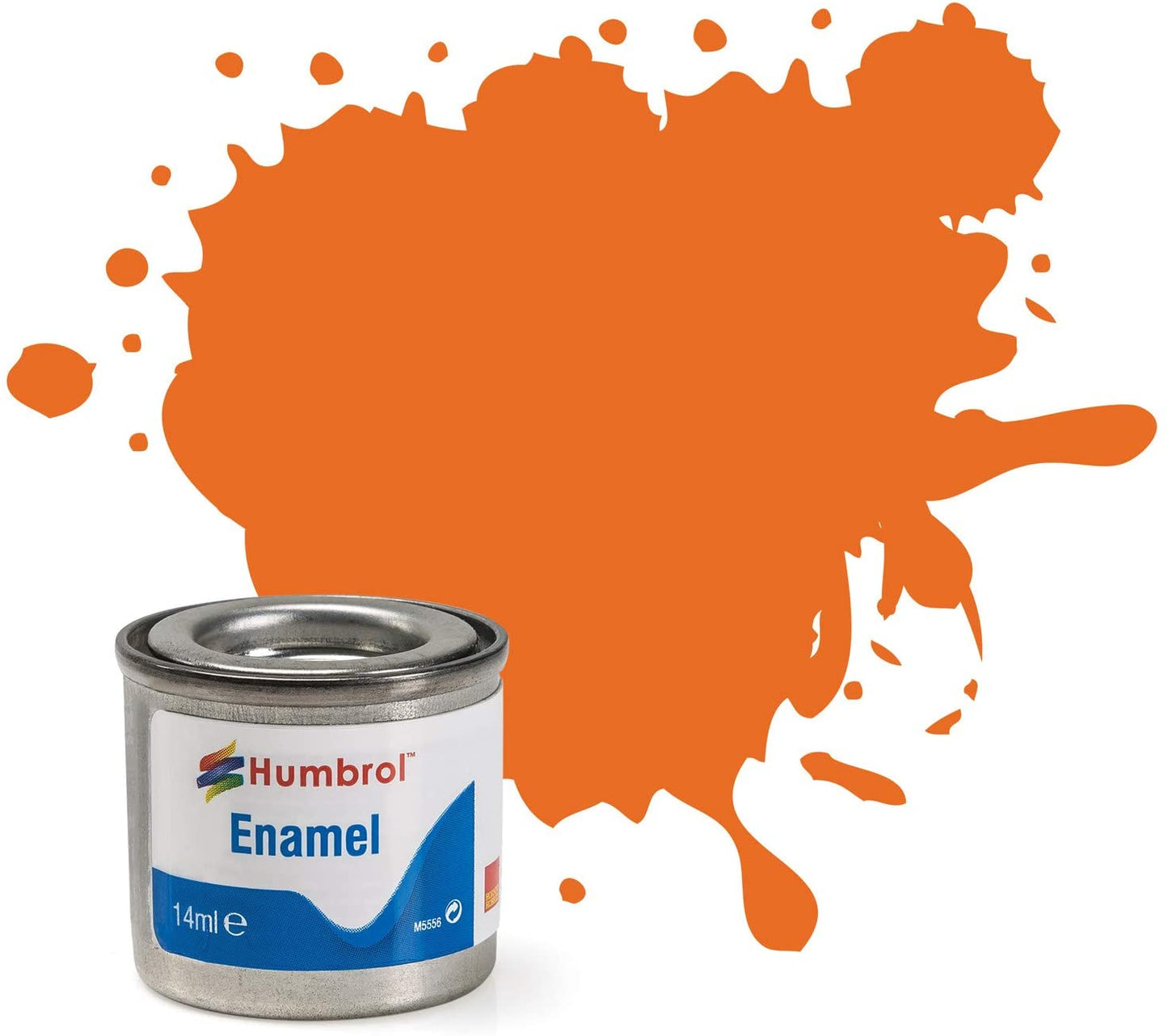 No 46 Orange Matt Enamel Paint (14ml)