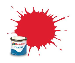 Humbrol 19 Bright Red Gloss - 14ml Enamel Paint