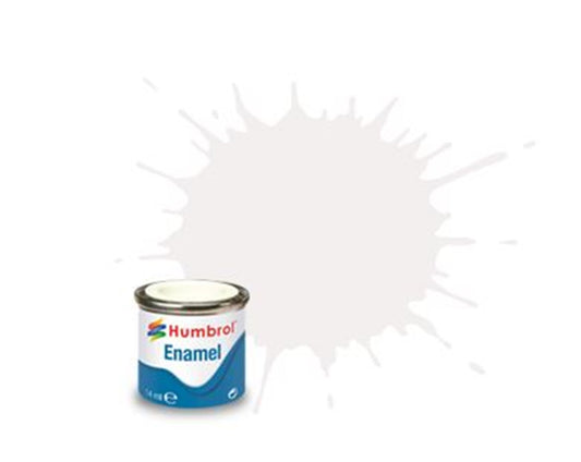 Humbrol 34 White Matt - 14ml Enamel Paint