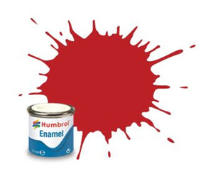 Humbrol 60 Scarlet Matt - 14ml Enamel Paint
