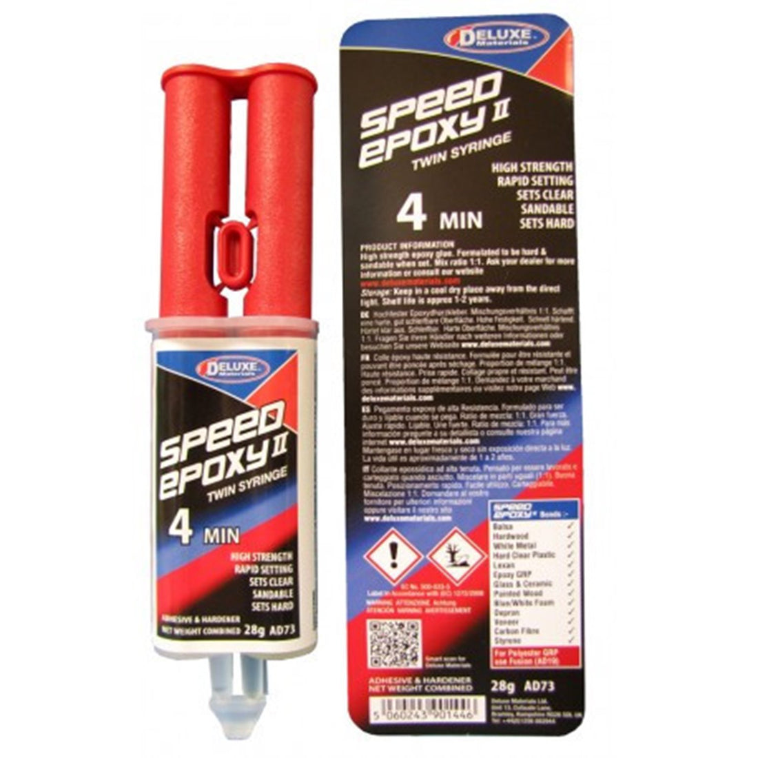 Deluxe Materials AD-73 Speed Epoxy II 28g Syringe – Rails