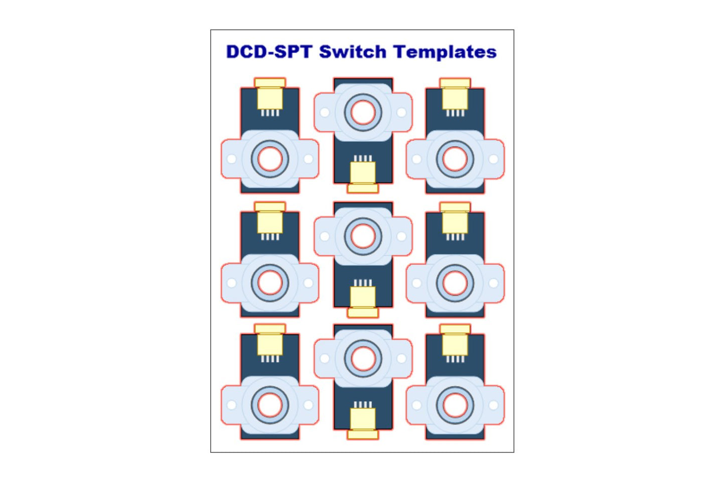 Alpha Switch Templates (Pack of 36)