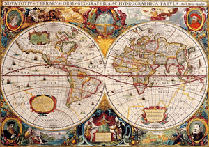 Antique World Map, 1000 Piece Jigsaw Puzzle