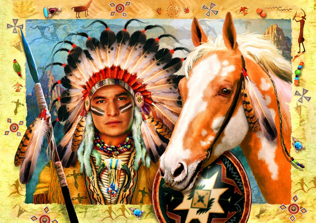 Indian Chief, 1500 Piece Jigsaw Puzzle