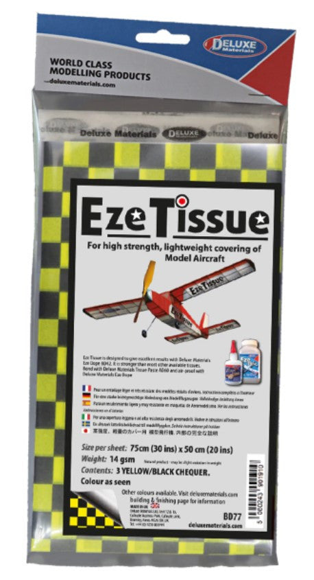 Eze Tissue Black/Yellow Chequer (3)