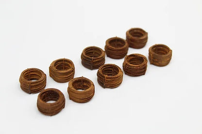 Bulkscene 8mm Strapped Wire Coils - Rusty - Pack of 10