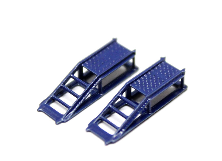 Goodwood Scenics BSBLUECR2 Blue Car Ramps - Car Garage – Rails