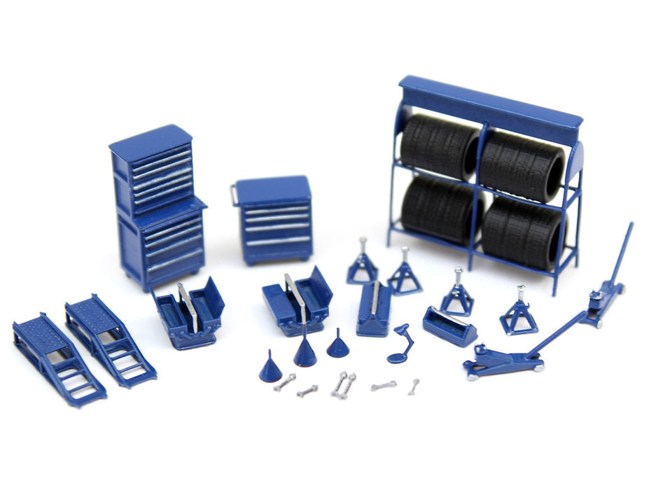 Car Garage Accessories Pack - BLUE