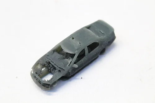 Scrap Gutted Car - B - UNPAINTED - Pack of 10