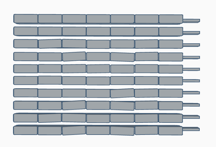 Bulkscene - Concrete Trunking Straights - PAINTED - Pack of 10