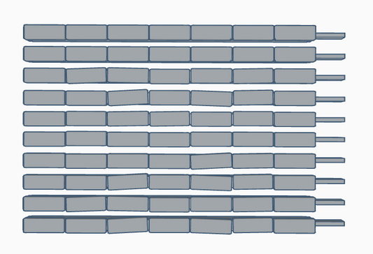 Bulkscene - Concrete Trunking Straights - UNPAINTED - Pack of 10