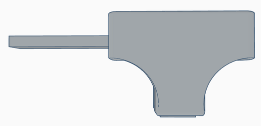 Bulkscene - Concrete Trunking Tee Junction - UNPAINTED - Pack of 5