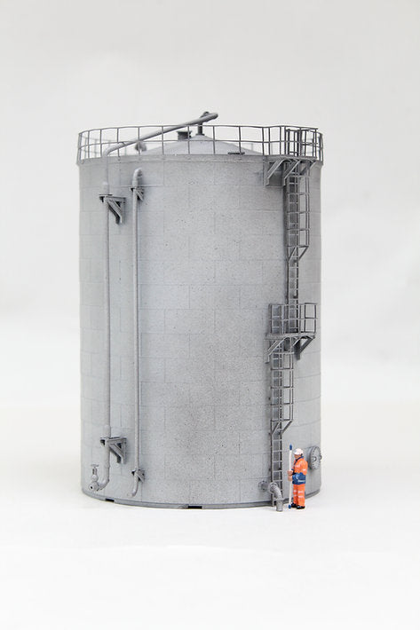 Large Oil Storage Tank with ladder 165mm - GREY WEATHERED