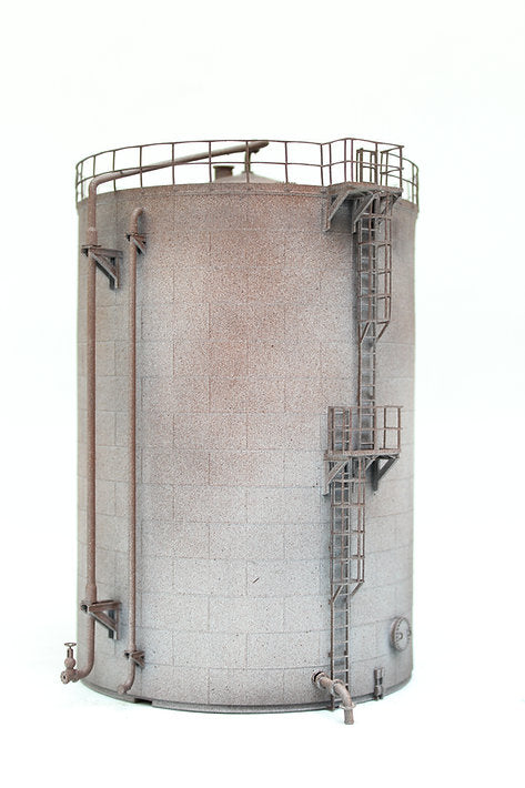 Large Oil Storage Tank with ladder 165mm - GREY RUSTY