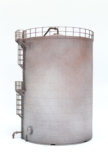 Large Oil Storage Tank with ladder 165mm - GREY RUSTY