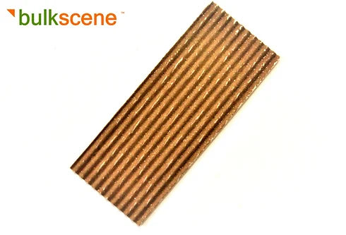 Rusty Corrugated Metal Panels 40mm by 15mm - Pack of 25