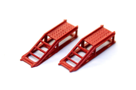 Red Car Ramps - Car Garage Accessory - Pack of 2