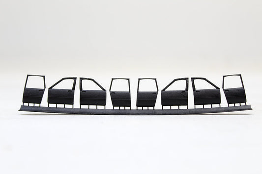 Scrap Metal Car Doors - Pack of 8 - BLACK