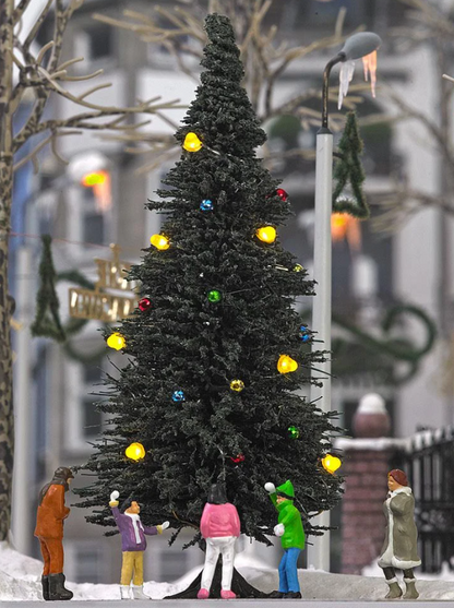 Christmas Tree with Baubles and Lights