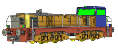 Clayton Class 18 (18001-5) / CBD90 Beacon Rail Hybrid Battery Diesel Locomotive (DCC Sound)