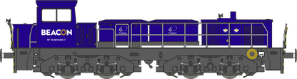 Clayton Class 18 (18001-5) / CBD90 Beacon Rail Hybrid Battery Diesel Locomotive (Single Headlight)