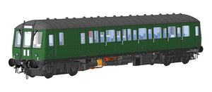 Class 122 BR Green (Small Yellow Panel) Single Car DMU - Weathered Edition